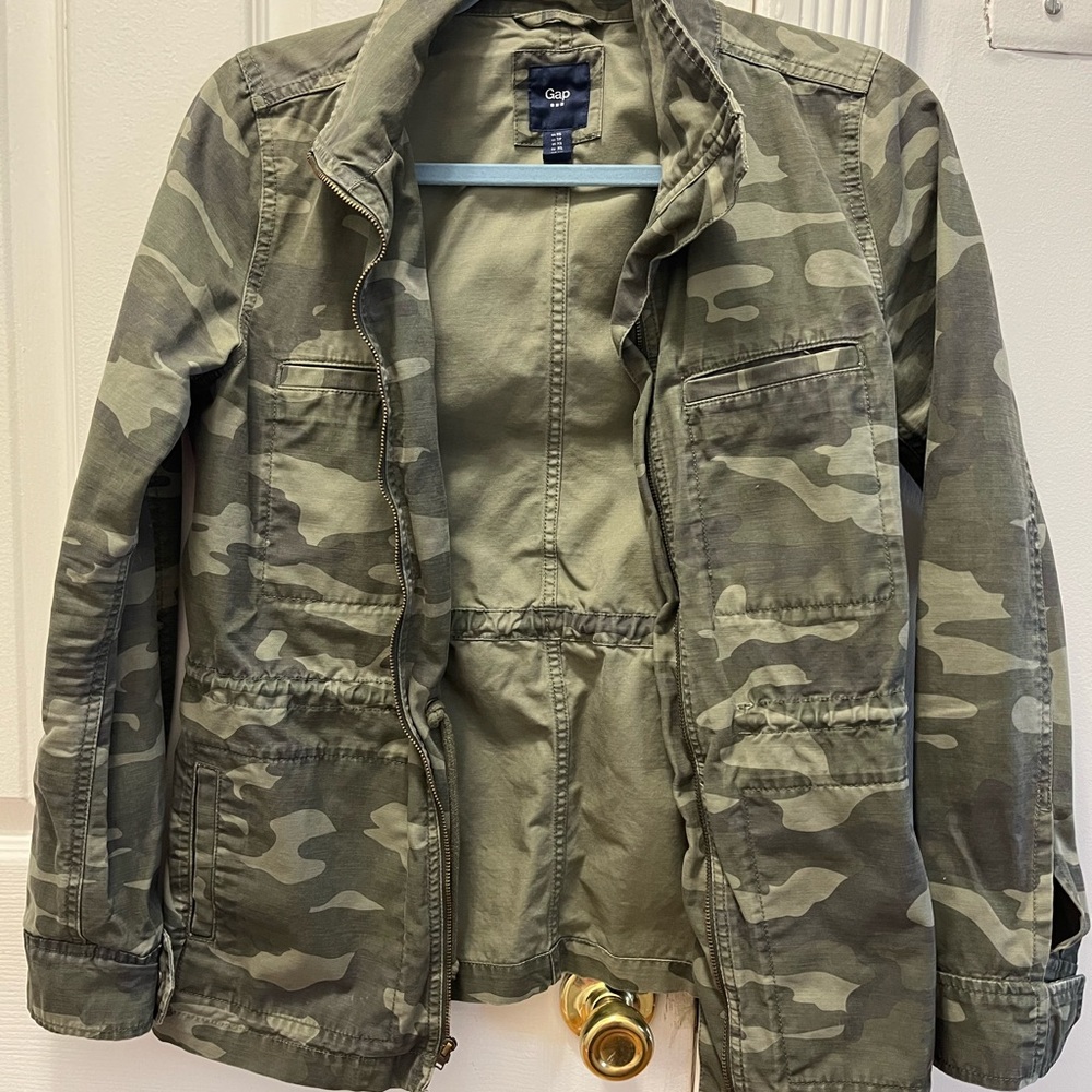 GAP Olive Camouflage Jacket